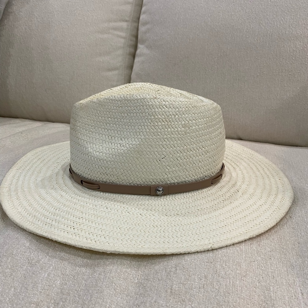 RAG & BONE NWOT LEXIE PACKABLE WIDE BRIM FEDORA IN IVORY - Picture 3 of 9